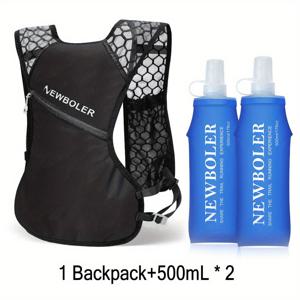 TEMU 아웃도어 경량 스포츠 백팩 - 소프트 물병 포함, 하이킹, 등산, 캠핑, 아웃도어 마라톤 및 사이클링에 적합, 마라톤 장비,등산 장비,스포티한 스타일,기능 팩,내구성 있는 소재,여행용 백팩,어드벤처 백팩,야외 활동 애호가,캠퍼와 여행자들|등산가방