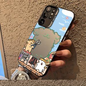 TEMU 이 귀여운 라인 드로잉 개 폰 케이스는 Samsung Galaxy S25, S24, S23, S22, S21, S20 FE Ultra Plus와 호환되며, 드롭에 대비하여 보호하는 내구성 있는 매트 백 커버를 특징으로 합니다.