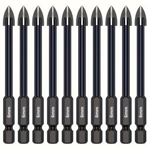 TEMU 타일, 도자기, 유리 및 대리석용 합금 드릴 비트 세트 - 방수/방진 마감 처리된 내구성 강화 전기 스크루드라이버 전용 풀그라인딩 메탈 홀 쏘 비트