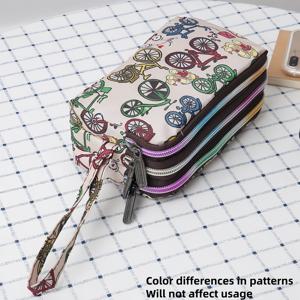 TEMU 여성을 위한 작은 3단 지갑 가방, 돈, 휴대폰, 카드 및 동전을 보관하기에 적합하며 클러치 핸드백으로 디자인되었습니다.