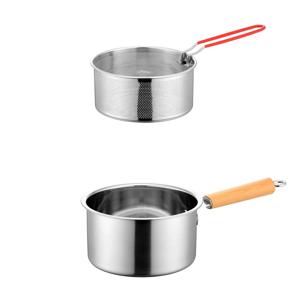 TEMU Faridabio 304 SUS 스테인레스 스틸 프라이팬 세트 - 가스 및 인덕션 조리대, 주방, 호텔, 레스토랑 사용에 적합 - 이상적인 어머니의 날 선물, 식품 안전, 수제, 프라이팬 바구니