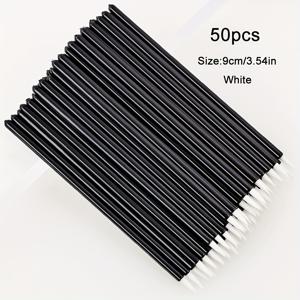 TEMU 50개 일회용 네일 아트 페인팅 브러시, 정밀한 디테일링 라인러 및 꽃 디자인 도구, 립 및 아이라이너 애플리케이션, 향이 없는 - 메이크업 및 네일 아트에 이상적