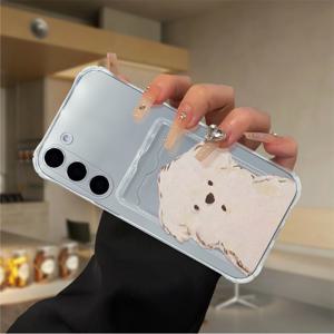 TEMU 삼성 갤럭시 22 23 33 42 51 52 53 71 72 73 S 20 FE 21 플러스 22 프로 23 울트라 4G 5G A 12 13 14용 방수 카드슬롯 투명 폰 케이스 - 스타일, 내구성 강한 다목적 디자인 (사진 보관 기능 포함) 남녀 공용