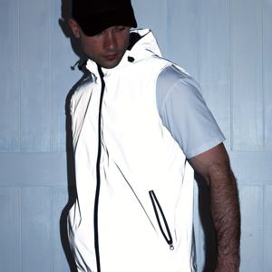 TEMU 남성용 사계절 야외 야간 러닝, 사이클링, 하이킹, 낚시, 무대 공연용 커플 후드 민소매 조끼 자켓