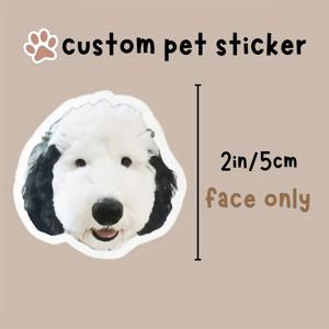 TEMU 맞춤형 애완동물 스티커, 고품질 다이컷 비닐, 개인 맞춤 선물, 개용 커스텀 스티커, 고양이용 커스텀 스티커, 물병 스티커, 펫 데칼