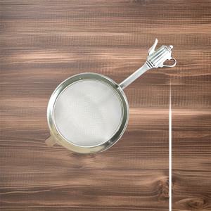 TEMU 1개 304 스테인리스 스틸 티 스트레이너, 가정용 미세 메시 티 제조 도구, 손잡이 및 티 잎 여과 깔때기 장착.