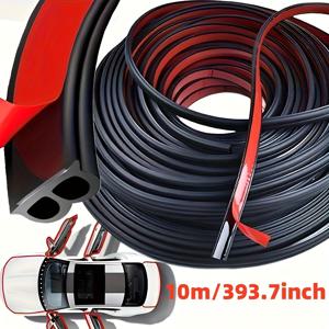 TEMU 차량 소음 밀봉 스트립 더블 B 타입 자동차 도어 프레임 두꺼운 방음 스트립 후드 트렁크 개조 고무 스트립