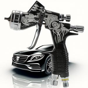 TEMU Devildiss GTI 1.3 Tip 스프레이 건 (600 Car Paint Gun, 바니쉬 시공, 에어 스프레이 건, 에어 공구 특징)