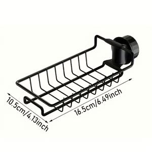 TEMU 샴푸, 컨디셔너, 바디워시 및 로션 바를 위한 욕실용 스테인리스 스틸 무드릴 샤워 캐디 훅 포함, 블랙 메탈 메쉬 디자인, 공간 절약형 벽걸이 수납장 | 드릴 없는 설치 | 방청 소재, 샤워 액세서리