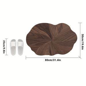 TEMU 미끄럼 방지 고무 뒷면이 있는 욕실 매트, 부드럽고 흡수력 좋은 빠른 건조 바닥 러그, 샤워나 욕조 사용 및 실외 도어 매트로 적합. 홈 데코 & 욕실 스타일링에 이상적