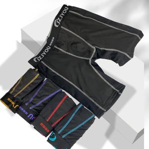 TEMU 남성용 통기성 풀커버 롱 박서 브리프 5pcs - 메쉬 패널 언더웨어, 4방향 스트레치 짐 쇼츠, 러닝, 피트니스, 라이프스타일용 - 솔리드 컬러 박서 쇼츠 (5pcs 벌크 팩)