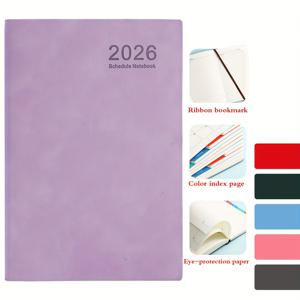 TEMU 2026년 주간 및 월간 플래너 노트북, 영어 내부 페이지, 365일 자가 체크인 기록용 320페이지 스케줄 북, 사무실과 캠퍼스, 일상 생활에 적합한 훌륭한 선물