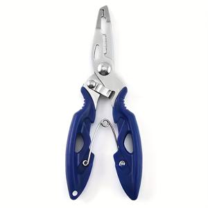 TEMU 헤비듀티 스테인리스 낚시 플라이어 - 멀티펑션 낚시 도구 (훅 제거기, 라인 커터, 링 오프너, 스위블 클립 포함) - 에르고노믹 그립, 담수/해수용, 플라이 피싱 - 어부를 위한 이상적인 선물 (아버지의 날, 독립 기념일), 컴팩트 디자인, 견고한 구조, 야외 스포츠 활동가