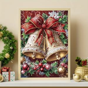 TEMU 1개, 성인용 5D 페인팅 키트, 크리스마스 풀 드릴 아트 키트, 초보자 및 애호가를 위한 라운드 공예 DIY 프로젝트, 할로윈 선물, 크리스마스 휴일 선물, 추수감사절 선물, 축제 선물 사이즈: 11.8인치 * 15.8인치