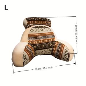 TEMU 1개 에스닉 스타일 침대용 소프트 쿠션, 소파 베개, 등받이 지지 베개, 대형 독서용 베개, 다양한 사이즈, 세탁 가능, 침실, 사무실, 거실, 차량 등에 적합