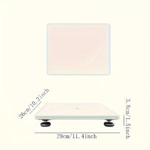 TEMU 조절 가능한 균형 테이블 - DIY 공예, 보석 제작 및 몰드용 사각 아크릴 레진 레벨링 플랫폼 - 불평등한 표면 안정화, 정확한 주입 보장, 견고한 금속 다리