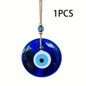 TEMU 파란색 악의 눈 벽 장식 - 터키 그리스 나자르 부적, 가정/사무실/정원/문 크리스마스 장식용 휴대용 장식품, 할로윈 선물, 스타일, 전기 불필요, 걸이 장식품