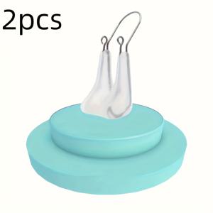 TEMU 2팩 휴대용 실리콘 코 성형기 - 남성 & 여성용, 부드럽고 유연한 무향 코 슬리머, 일상 및 특별한 날 사용 가능, 어머니날 선물 추천, 투명 디자인, 고품질 실리콘, 인체공학적 디자인, 저자극 소재, 얼굴 컨투어링 도구, 개인 미용