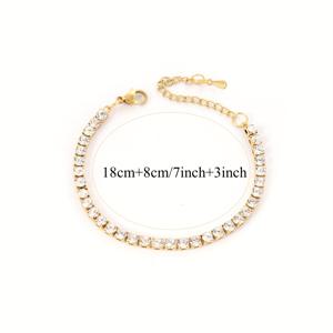 TEMU 조절 가능한 구리 4mm 테니스 팔찌 | 엄마, 아내, , 딸을 위한 생일, 기념일, 크리스마스, 졸업식, 홈커밍 및 기타 휴일 선물 | 반짝이는 합성 큐빅 지르코니아 스톤 + 박스 포장 | 데일리 착용에 완벽, 청소년용