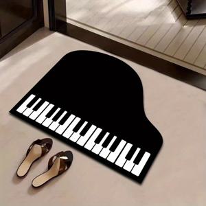 TEMU 1개 IMVE 부드러운 규조토 욕실, 주방, 현관용 - 미끄럼 방지 규조토 바닥매트, 고무 백킹, 컴팩트 반원형, 저프로파일, 샤워실 바닥용