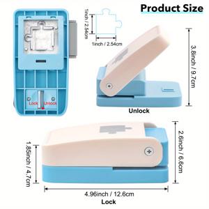 TEMU 브리아트 휴대용 퍼즐 펀치 머신 - 1인치 조각이 있는 사진 직소 만들기 도구, 생일/어머니의 날/아버지의 날 선물용 내구성 플라스틱, 기념품 및 DIY 공예 제작, 효율적인 절단 디자인, 쉬운 사용법, 고품질 공예, 창의적 취미 활동가들을 위한 공예 프로젝트