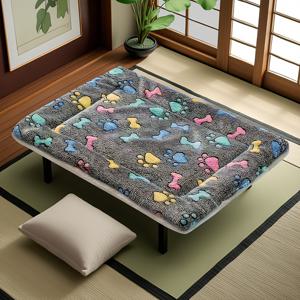 TEMU 부드러운 만화 디자인의 포근한 플란넬 애견 매트리스. 가을, 겨울철에 작은견과 중견견을 따뜻하게 유지하는 데 완벽합니다.