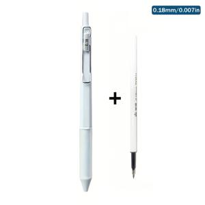 TEMU 0.38/0.28/0.18mm 팁, 교체형 리필, 부드러운 고무 그립, 메탈 포켓 클립이 장착된 초미세 볼펜. 금융 문서, 필기, 학습, 사무실 서명에 적합합니다.