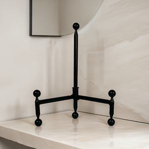 TEMU 휴대용 접이식 삼각대 디스플레이 스탠드 - 우아한 조절 가능한 메탈 이젤. 접시 랙, 액자, 책꽂이 역할을 하며, 가정 및 사무실 장식, 캐비닛 디스플레이, 데스크탑 장식품으로 적합합니다.