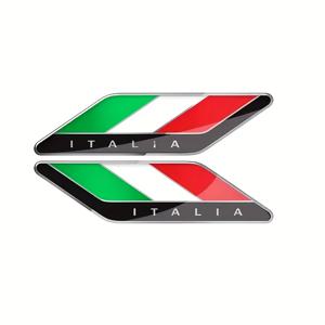 TEMU 2개 이탈리아 국기 레이싱 데칼 - 녹색, 흰색, 빨간 자동차 스티커, 자체 접착식 차량, , 트럭, 바이크 외부 배지 - 한정판 이탈리아 엠블럼 장식, 내구성 있는 차량 커스터마이징용