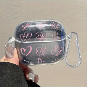 TEMU 1pc for galaxy Buds 3/3 Pro용 TPU 이어폰 케이스, 클립 포함, 남자 친구 여자 친구를 위한 데이/이스터 선물, 다중 시리즈