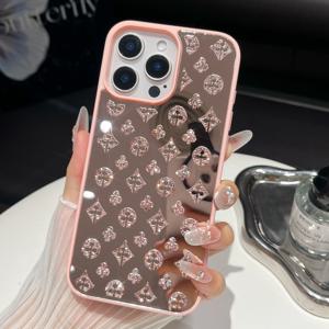 TEMU 휴대폰 케이스 - 아이폰 16 Pro Max/15 Pro Max/14/13/12/11용 산수화 거울 및 하이엔드 패셔너블 폰 케이스