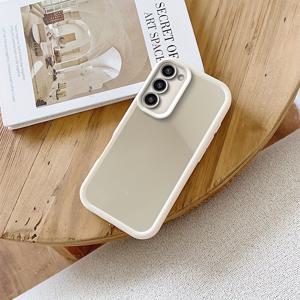 TEMU 삼성 갤럭시 S21/S21 플러스/S22/S22 플러스/S23/S23 플러스용으로 사용할 수 있는 보호 케이스, 매트한 피부 친화적인 표면과 메이크업 미러 디자인을 특징으로 하며, 터치 업, 메이크업 및 일상적인 사용에 적합합니다. 네 가지 색상으로 제공됩니다.