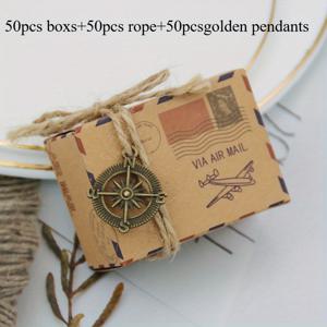 TEMU 150개 빈티지 크래프트 종이 컴퍼스 상자, 헵 로프 및 골든 펜던트 포함 - 웨딩, 생일, 브리드 프로포절, 축제용 우아한 보석 디스플레이 케이스, 보석 상자, 웨딩 선물 상자, 판타지 테마 포장, 장식 리본 액센트