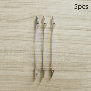 TEMU 5개, 이중 헤드 긴 막대 코끼리 클립, 유니버설 튜브 접이식 금속 향수 홀더, 모기 코일, 향, 스티커, 사진, 가격 라벨 등에 적합, 데스크탑 저장 도구, 전기 없음