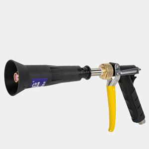 TEMU 고압 조절 가능한 정원 스프레이어, 노란 손잡이 - 내구성 있는 금속 구조, 효율적인 물과 살충제 적용을 위한 인간 중심 디자인, 정원 스프레이어 총, 살충제 전달, 세련된 금속 마감, 강력한 금속 몸체