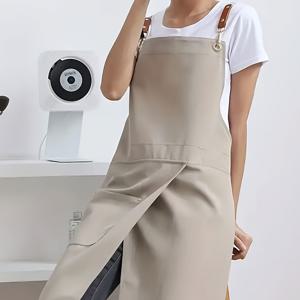 TEMU 1개 세탁 가능한 앞치마, 정원 가꾸기, 페인팅, 카페, 레스토랑, 주방용. 클래식 디자인, 내구성 강한 100% 폴리에스터 소재