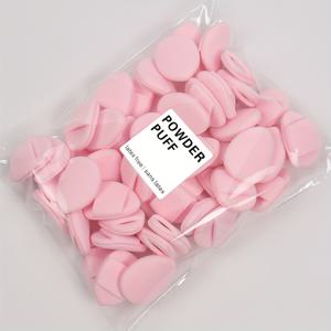 TEMU 50개 핑크 파우더 블렌딩 스펀지, 아이 & 립 컨투어링용, 리퀴드 파운데이션 및 컨실러에 적합, 올 라이트 베이지 컬러