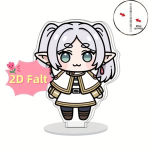 TEMU 2D 플랫, 2D 플랫 애니메 피규어 - 귀여운 Q-스타일 아크릴 데스크톱 장식, 베이스 포함, 3.3인치, 팬 및 수집가를 위한 양면 디스플레이, 애니메 팬을 위한 완벽한 선물, 애니메 피규어, 수집 가능한 디스플레이, 클래식 애니메 스타일, 세부적인 공예, 2D 플랫