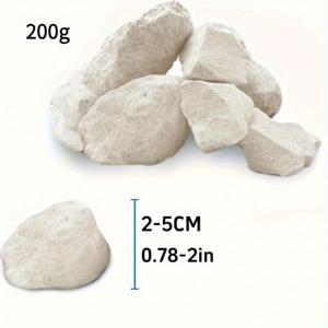 TEMU 7.05oz/200g 자연적인 칼슘과 마그네슘 암석, 새우, 바다뱀, 달팽이 및 수족관 장식용, 레드 새우, 아만 및 고스트 새우, 나노 풀 액세서리, 수족관 용품, 수족관 장식 | 부드러운 질감