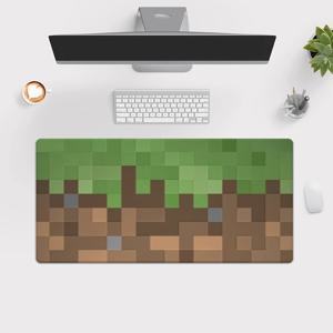 TEMU 1개 XXL 픽셀 아트 초원 데스크 매트 - 멀티 기능 게이밍 & 오피스 마우스 패드 키보드 공간, PC 게이머를 위한 내구성 있는 컴퓨터 액세서리, 가족과 친구에게 완벽한 선물, 레트로 게임 스타일 대형 마우스패드
