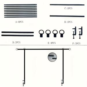 TEMU 다용도 테이블 아치 - 튼튼한 철제 구조, 생일, 할로윈, 크리스마스 장식에 적합 - 전원 불필요, 모임, 행사, 홈 스타일링을 위한 테이블 액센트 - 견고한 파티 아치 세팅, 테이블 액센트, 축제 디스플레이, 스타일리시한 디자인