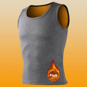 TEMU 바나나 보이 남성용 민소매 서멀 조끼 - 극한 추위 내구성, 두꺼운 패딩, 비침 방지 소재, 레이어링 및 체육관 활동용, 겨울 필수 의류, 고급 칼라 디자인, 부드러운 안감, 비투명 원단