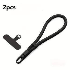 TEMU 2개/세트 - 여성용 조절 가능한 짧은 폰 랜야드 손목 스트랩, 고급 야외 휴대용 매직 도구 애플 폰 케이스 방지 클립 및 태블릿 펜던트 크로스바디 목걸이