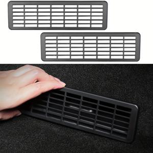 TEMU 테슬라 모델 Y 주니퍼 2025 호환용 후면 시트 벤트 커버 2개 세트 - OEM GX2209098 교체품, 매트 블랙 에어플로우 그릴 보호대, 캐빈 보호 및 실내 스타일 강화용 직접 장착 바닥 벤트 가드 (테슬라 모델 Y 주니퍼 전용), 차량 내부 액세서리, 세련된 모던 디자인, 고품질 대체품, 자동차 액세서리 쇼핑