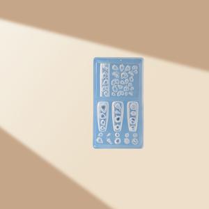 TEMU 1pc 3D 실리콘 모양 - 귀여운 딸기, 꽃, 하트 - 핑크, 녹색, 흰색, 투명 - 데이, 생일, 파티, DIY 공예, 정밀 절단, 내구성 템플릿, 레진 액체 모양