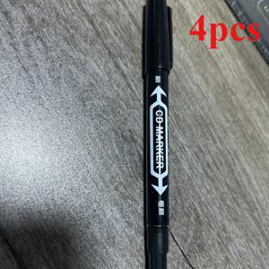 TEMU 4개의 듀얼 팁 영구 마커 세트 - 알코올 기반, 블랙, 미세 팁 및 채식 팁, 비흡입, 그림, 스케치에 적합 - 사무실 및 공예 용품, 14세 이상에 적합