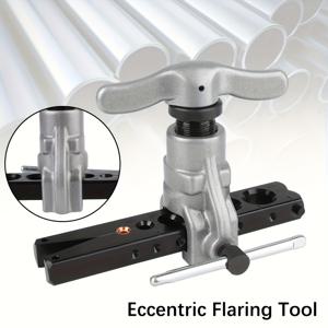 TEMU CT-806 1/4인치 - 3/4인치 싱글 플레어 45도 이심형 콘 타입 구리 파이프 플레어링 키트, 에어컨 구리 튜브 확장기 냉동 물 가스 리머 플레어링 도구