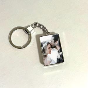 TEMU 1개 맞춤형 사진/로고/텍스트 & 사진 키체인 - 양면 볼록 유리 펜던트 (사진, 로고, 텍스트 커스텀) - 남녀공용 - 생일 파티 기념품, 애완동물 사진 액세서리, 맞춤 주얼리 키체인