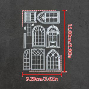 TEMU 1개 금속 절단 몰드 (문/창문 프레임용), 창문 프레임 엠보싱 도구, 사진 앨범/지퍼 앨범/카드/수제 사진 앨범 장식용 절단 몰드