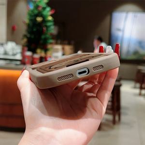 TEMU 폰 케이스: 투피스 세트 - 브라운 자체 접착 카드 홀더/카드 슬롯 폰 케이스/귀여운 만화 수달 TPU 방탄 풀 커버 보호 케이스, 애플 아이폰 6/7/8/X/Xs/Xr/Xs Max/11/12/13/14/15/16 Pro Max 호환, 커플, 여성, 딸, 남자친구, , 십대 소녀를 위한 완벽한 생일 및 크리스마스 선물